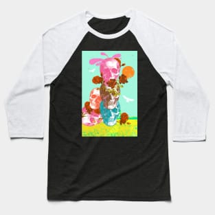 SKULLS N ROSE FIELD Baseball T-Shirt